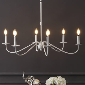 Wicklow 34.75" Bohemian Farmhouse Iron LED Chandelier